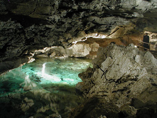 One of the Lakes inside the Kungur Ice Cave